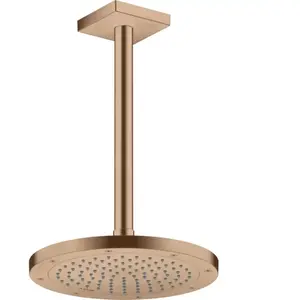 hansgrohe Raccord plafond 300 mm, or rouge brossé, carré