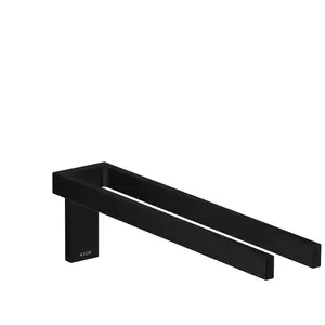 hansgrohe HTH Axor Uni. Rectangulaire 380 mm, 2 bras, fixe, noir mat pas cher
