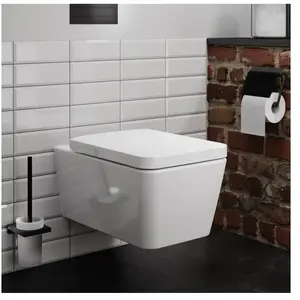Hansgrohe EluPura Q 60198450 Abattant WC avec fixation supérieure Blanc 440 x 366 mmVendu paramazon