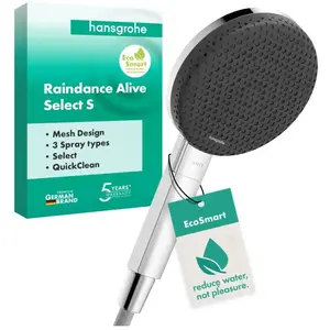 Comparateur de prix : hansgrohe Raindance Alive Select S Douchette, 3 jets, 24511000,