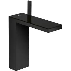 hansgrohe AXOR MyEdition Mitigeur de lavabo monocommande 230 avec bonde Push-Open, 47020670, couleur : noir mat