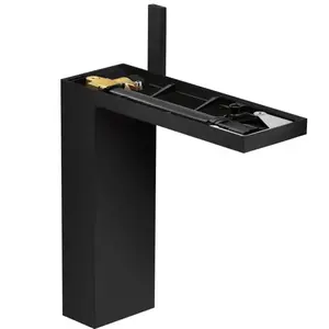 hansgrohe AXOR MyEdition 230 Mitigeur de lavabo monocommande avec bonde Push-Open, sans plaque, 47022670, couleur : noir mat pas cher