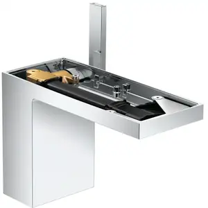 hansgrohe Mitigeur monocommande lavabo 110 Axor MyEdition A 150 mm, avec vidage poussoir, sans plaque, chrome pas cher