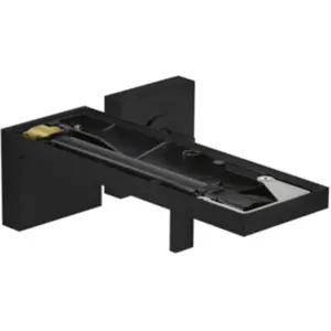 hansgrohe Axor MyEdition Set complet Mitigeur lavabo encastré, bec 221 mm, sans plaque, mat noir