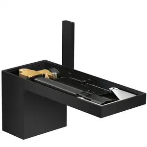 hansgrohe AXOR MyEdition 47012670 Mitigeur de lavabo monocommande avec bonde Push-Open, sans plaque, couleur : noir mat pas cher