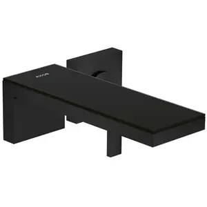 hansgrohe AXOR MyEdition 47060670 Mitigeur de lavabo monocommande encastré pour montage mural, bec 221 mm, couleur : noir mat pas cher
