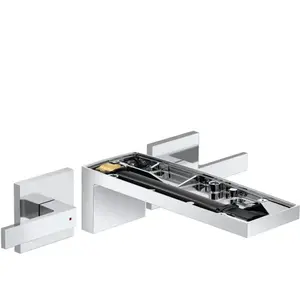 hansgrohe Axor MyEdition Set complet Robinet lavabo 3 trous, mural, sans plaque, chrome pas cher