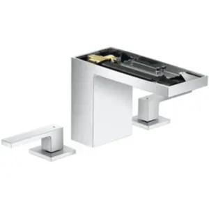 hansgrohe Robinet lavabo 3 trous 110 Axor MyEdition A 150 mm, avec vidage poussoir, sans plaque, chrome pas cher