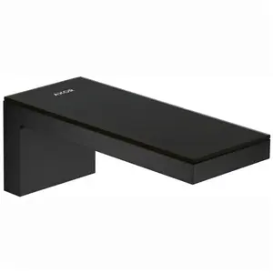 hansgrohe Axor MyEdition A Bec de baignoire 176 mm, blanc mat, noir mat/verre noir brillant