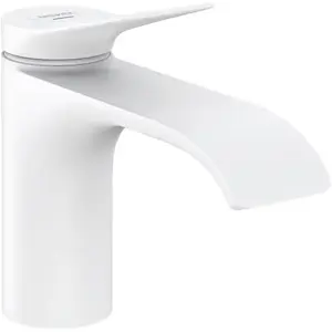 Hansgrohe Robinet de lave-mains 80 eau froide sans tirette ni vidage blanc mat pas cher