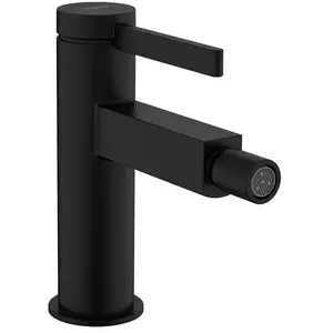 Comparateur de prix : Mitigeur de bidet HANSGROHE Finoris noir mat avec bonde Push-Open