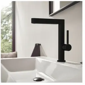 Comparateur de prix : Mitigeur lavabo Hansgrohe Finoris 230 + bonde Push-Open Noir mat
