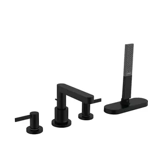 Comparateur de prix : Robinet mélangeur bain douche 4 trous Finoris sBox noir mat Hansgrohe