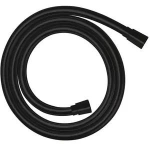 Flexible de douche - HANSGROHE - Isiflex - Noir mat - Annelé - 1,25 m pas cher