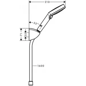 Comparateur de prix : Douchette + support + flexible chrome Hansgrohe Vernis Blend