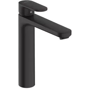 Comparateur de prix : Hansgrohe Mitigeur de lavabo190 avec tirette et vidage synthétique noir mat TU