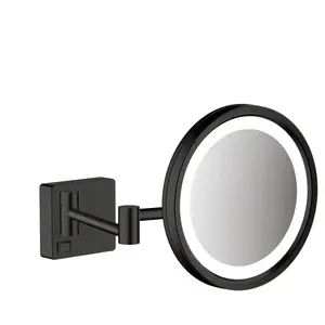 Comparateur de prix : Miroir de rasage avec éclairage LED HANSGROHE AddStoris Noir mat