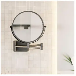 Comparateur de prix : AddStoris - Miroir de rasage, chrome noir brossé 41791340 - Hansgrohe