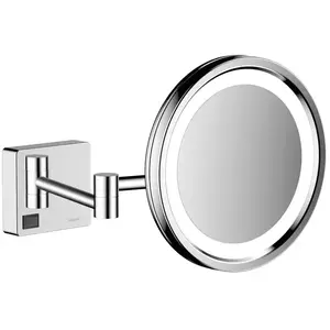 Comparateur de prix : Miroir de rasage avec éclairage led Hansgrohe AddStoris chromé