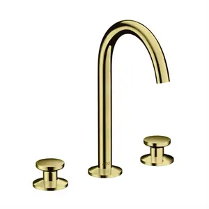 hansgrohe Axor One 3 trous Mitigeur lavabo Sel. 170 A 140 mm, brosse, vidage push-open pas cher