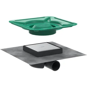 Comparateur de prix : Hansgrohe RainDrain Spot Grille de recouvrement d?évacuation 150/150 a...
