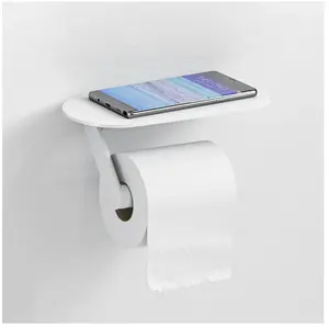 Comparateur de prix : Hansgrohe WallStoris Porte-papier WC avec tablette , Blanc mat (27928700)