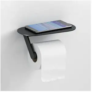 Comparateur de prix : Hansgrohe WallStoris Porte-papier toilette avec tablette, 27928670