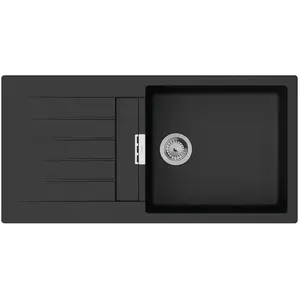 Comparateur de prix : Evier de cuisine - HANSGROHE - S52 - 1 bac - Noir graphite - A encastrer