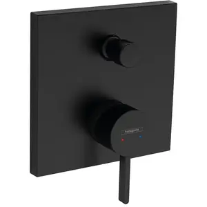 HANSGROHE Facade pour mitigeur bain/douche encastré noir mat Finoris pas cher