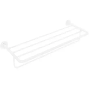 hansgrohe Axor Uni Circular étagère à serviettes 655x250mm, inox, murale, blanc mat pas cher
