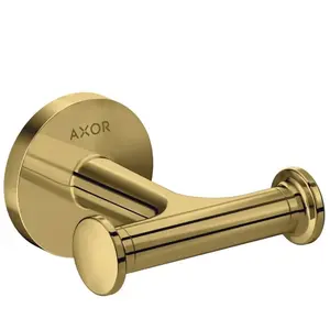 hansgrohe Axor Double crochet à serviette, montage mural, finition or poli pas cher