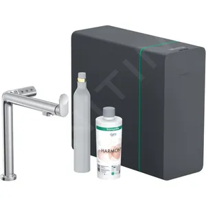 hansgrohe Aqittura M91 Mitigeur de cuisine, avec système d'eau pétilla...