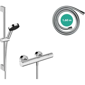 Comparateur de prix : Hansgrohe - Pulsify Select s set de douche 105, 3jet Relaxation,