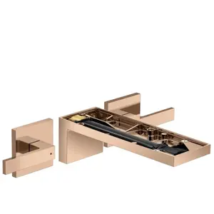 hansgrohe Axor MyEdition Set complet Robinet lavabo 3 trous, chromé poli, or rouge pas cher