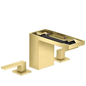 hansgrohe Mitigeur lavabo 3 trous 110 Axor MyEdition A 150 mm, avec vidage poussoir, sans plaque, brossé brun pas cher