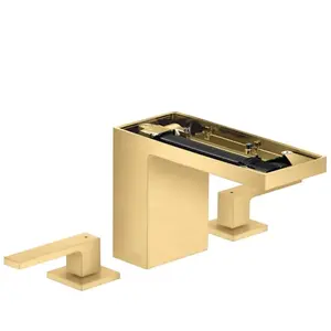 hansgrohe Axor MyEdition A Robinet lavabo 3 trous 110 150 mm, avec vidage, sans plaque, or optique pas cher