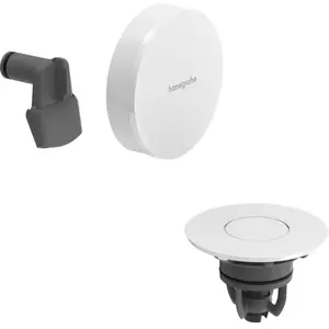 Ensemble de vidage et de trop-plein hansgrohe, kit prêt à poser Exafil... pas cher
