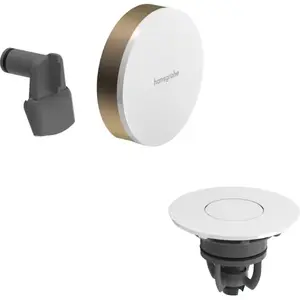 Ensemble de vidage et de trop-plein hansgrohe, kit de finition, Exafil... pas cher