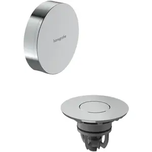 Ensemble de vidage et de trop-plein hansgrohe, Flexaplus, chromé, 1 pi... pas cher