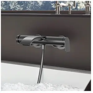 Hansgrohe Vivenis - Mitigeur De Baignoire, Chrome Noir Brossé 75420340 pas cher