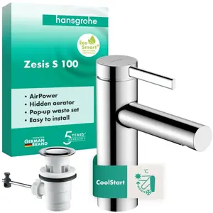 hansgrohe Zesis S Mitigeur de lavabo 100 CoolStart, 74720000, 100 pas cher