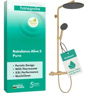Comparateur de prix : Hansgrohe - Raindance Alive s puro système de douche 300 1jet
