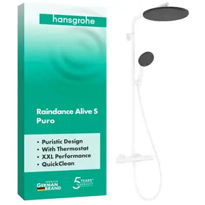 Comparateur de prix : Hansgrohe - Raindance Alive S Puro Système De Douche 300 1jet Avec
