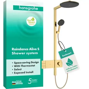 hansgrohe Raindance Alive S Colonne de douche avec mitigeur thermostat...