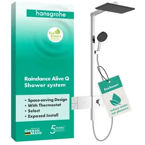 hansgrohe Raindance Alive Q Colonne de douche avec mitigeur thermostat... pas cher