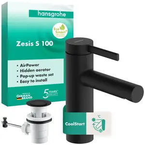 hansgrohe Zesis S Mitigeur de lavabo 100 CoolStart, 74720670, 100 pas cher