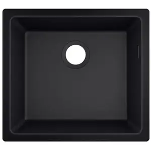Hansgrohe Evier à encastrer sous plan 1 bac S51 450 sans vidage noir graphite TU