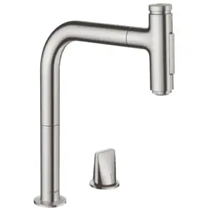 Comparateur de prix : Mitigeur de cuisine 2 trous Hansgrohe Metris Select M71 avec douchette...