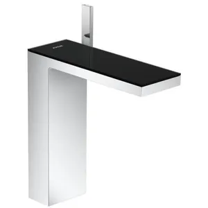 Hansgrohe Axor Robinet de lavabo avec sortie Push-Open, chrome - noir (47020600)Vendu paramazon