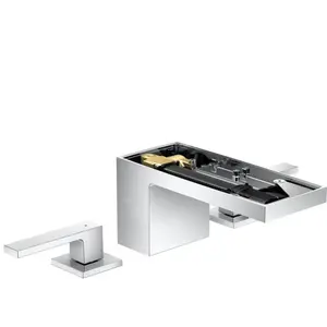 hansgrohe Robinet lavabo 3 trous 70 Axor MyEdition A 151 mm, avec vidage poussoir, sans plaque, chrome pas cher